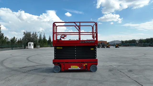 GTJZ1212 14 metre elektrikli makaslı platform önden, Konya manlift kiralama